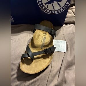 Birkenstock unisex regular wide mayari dual strap slide sandals size 40